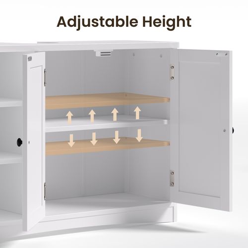 Meuble Sous Lavabo Salle De Bain Rangement Sur Pied 2 Portes 3 Étages Étagères 90 X 30 X 60 Cm