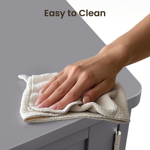 Meuble Sous Lavabo Salle De Bain Rangement Sur Pied 2 Portes 3 Étages Étagères 90 X 30 X 60 Cm