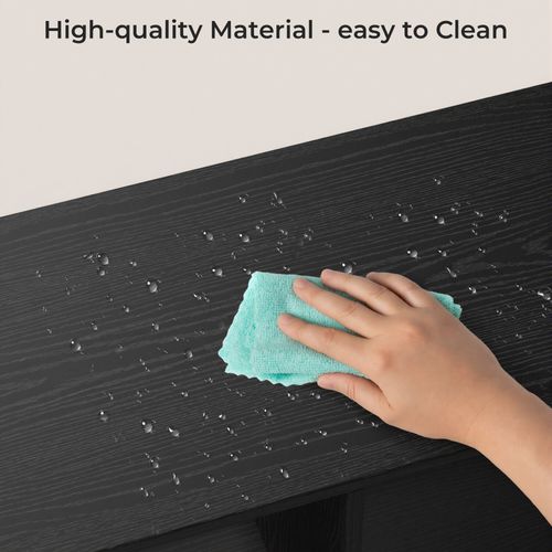 Bibliothèque Séparation 9 Cases Imitation Chêne Et Acier Noir