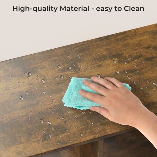 Bibliothèque Séparation 9 Cases Imitation Chêne Et Acier Marron