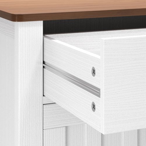 Buffet Cuisine Armoire De Cuisine Avec 4 Portes Et 2 Tiroirs Marron