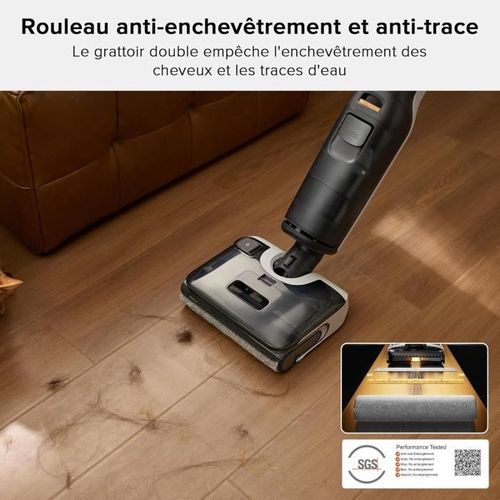 F25 - Aspirateur Laveur - 20 000 Pa - Tout-en-un Avec Séchage Rapide à 90 °c - Auto-nettoyage