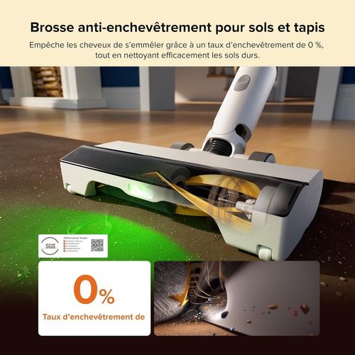 H60 Hub - Aspirateur Balai Sans Fil Avec Station De Vidage Automatique - Batterie Amovible 60 Min