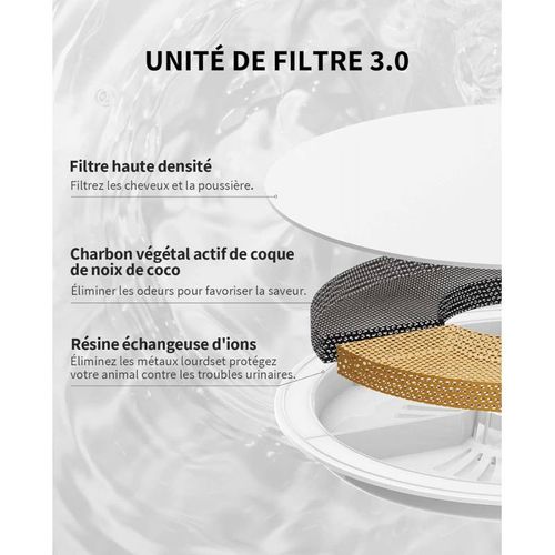 Eversweet Solo Cybertail Fontaine à Eau Pour Animaux 1.8l Noir