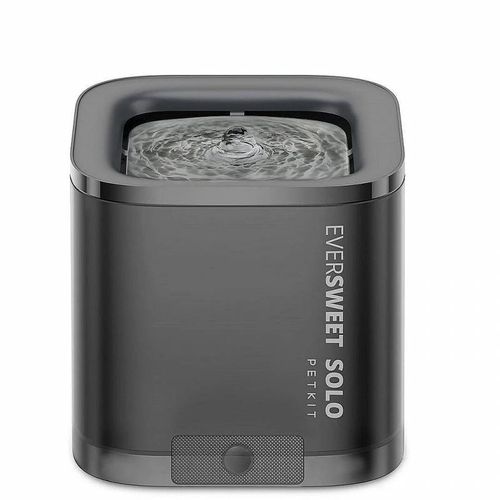 Eversweet Solo Cybertail Fontaine à Eau Pour Animaux 1.8l Noir