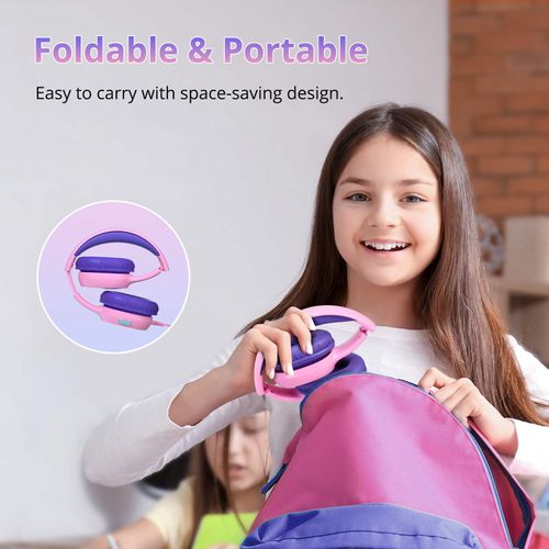 Casque Pour Enfants Tronsmart Kh01 Avec Câble, Limite De Volume 85/93 dBa, Protection Auditive Pour