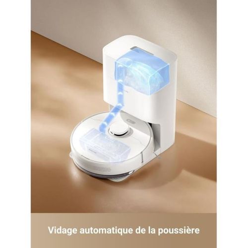D10 Plus Gen 2 - Robot Aspirateur Laveur Avec Vidange Automatique Poussiere - Navigation Lidar - Pu
