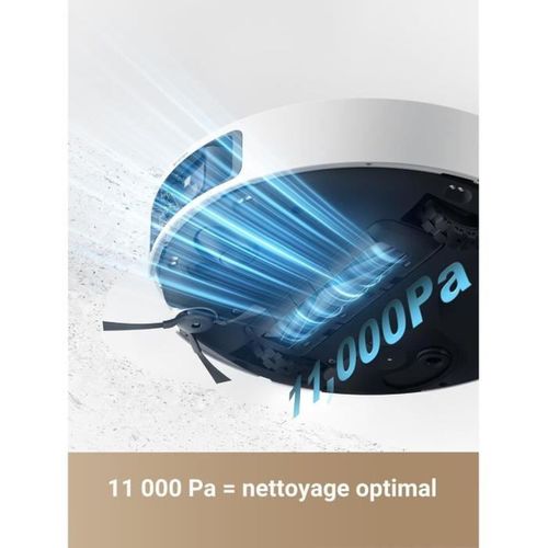 L40 Ultra Robot Aspirateur Laveur Avec Serpilliere Amovible Et Relevable - Brosse Latérale Extensib