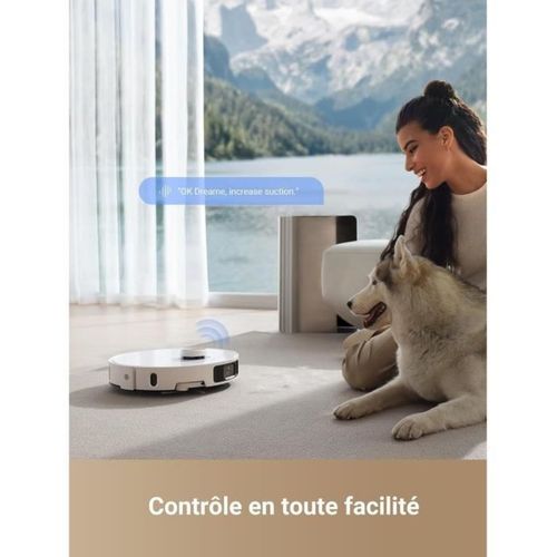 L40 Ultra Robot Aspirateur Laveur Avec Serpilliere Amovible Et Relevable - Brosse Latérale Extensib