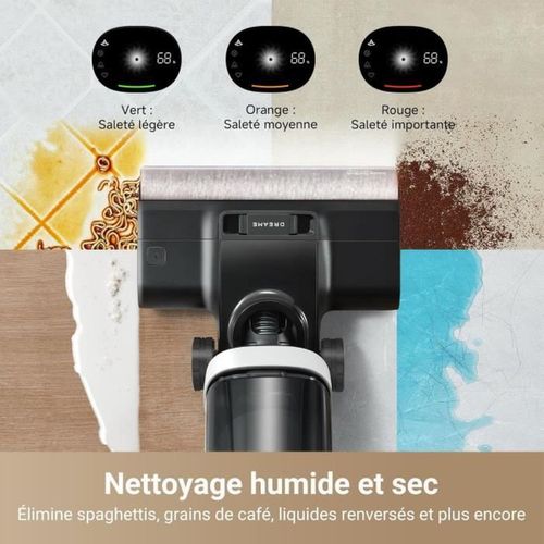 H14 Pro Aspirateur Laveur Sec Et Humide - Design Plat à 180° - Nettoyage De La Brosse à 60 °c - Séc