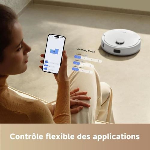 E20 - Robot Aspirateur Laveur - Navigation Lds, Puissance D'aspiration De 5 000 Pa - Aspirateur Et