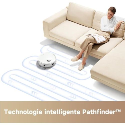 E20 - Robot Aspirateur Laveur - Navigation Lds, Puissance D'aspiration De 5 000 Pa - Aspirateur Et