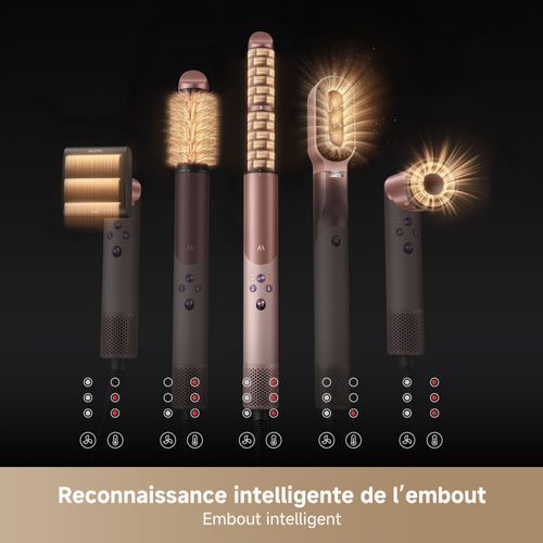 Seche-cheveux - Turbo - Silencieux - 240 V - Blanc