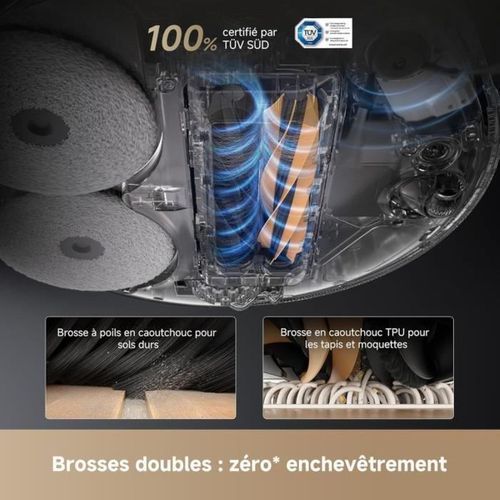 L50 Pro Ultra Robot Aspirateur Et Laveur Avec Vidage Automatique Et Nettoyage Automatique Des Serpi