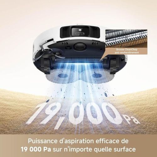 P50 Pro Ultra - Robot Aspirateur Laveur Avec Station - 19 000 Pa - Brosse Anti-enchevetrement - Net