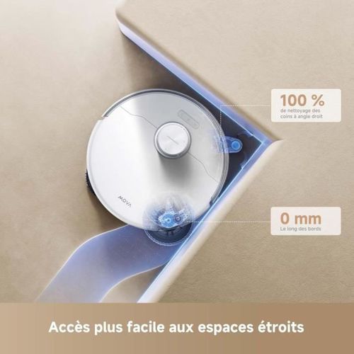 P50 Pro Ultra - Robot Aspirateur Laveur Avec Station - 19 000 Pa - Brosse Anti-enchevetrement - Net