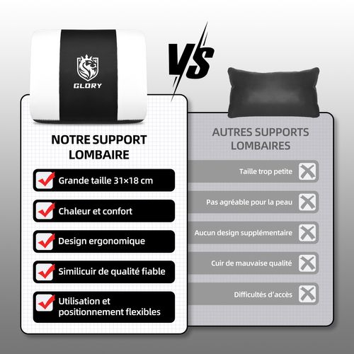 Fauteuil Gaming,chaise Gamer Avec Coussin Lombaire Et Repose-pieds,charge 150kg,noir-blanc