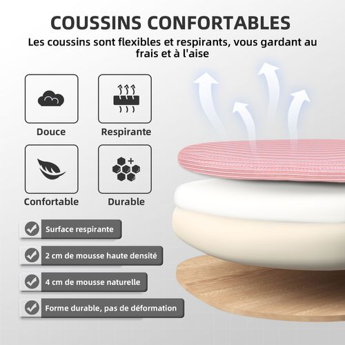 Fauteuil De Bureau ,avec Accoudoirs Pliables,chaise De Bureau, Max 150kg,rose