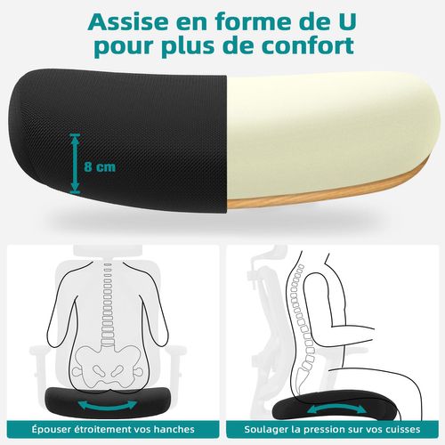 Fauteuil De Bureau, Inclinable Verrouillable De 90° à 135°, Accoudoirs Réglables, Charge 200 Kg