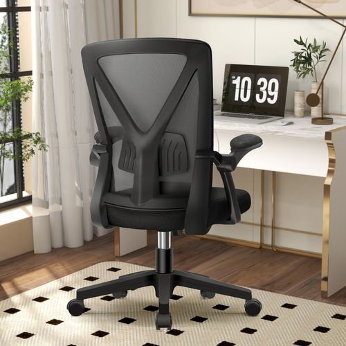 Fauteuil De Bureau, Dossier Inclinable De 90° à 125°, Accoudoirs Rabattables, Avec Coussin Lombaire.
