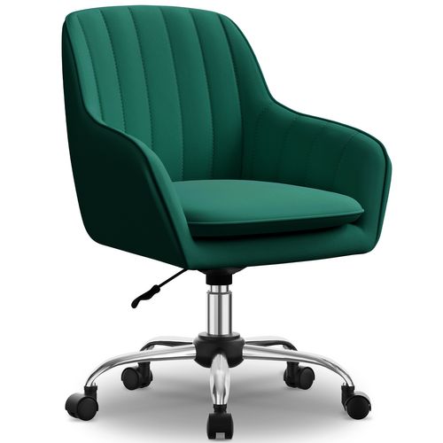 Fauteuil De Bureau, Hauteur Réglable, Rotation à 360°, Charge 150kg，vert