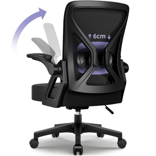 Fauteuil De Bureau Ergonomique, 150 kg, noir