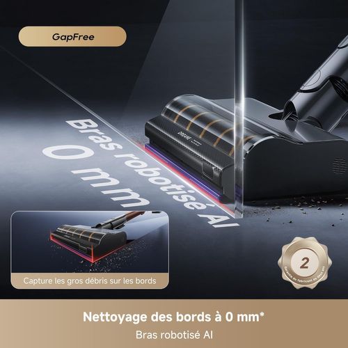 V30 - Aspirateur Balai Sans Fil - Nettoyage Des Bords à 0 Mm - Puissance 330 Aw - Filtration à 99,9