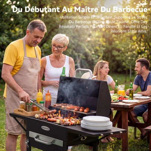 Barbecue Charbon de Bois, Avec Housse Imperméable