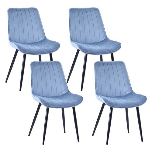 Lot De 4 Chaises Salle à Manger, Idéal Pour Le Salon Ou La Cuisine — Dimensions 53x62.5x38cm