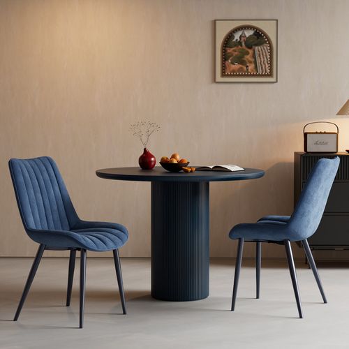 Lot de 2 chaises salle à manger, idéal pour le salon ou la cuisine — dimensions 53 × 62.5 × 88 cm