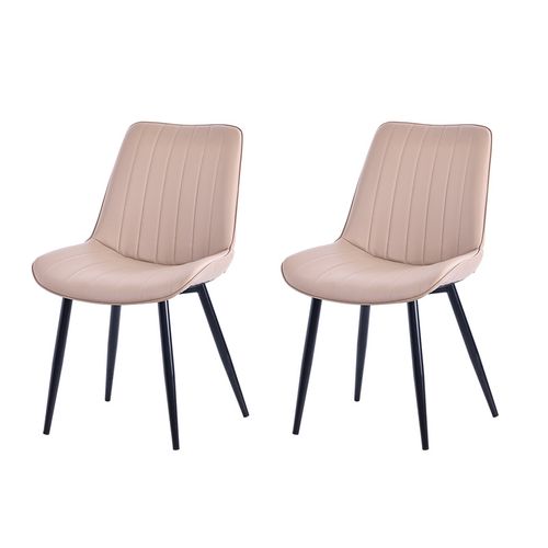 Lot de 2 chaises salle à manger, idéal pour le salon ou la cuisine — dimensions 53 × 62.5 × 88 cm