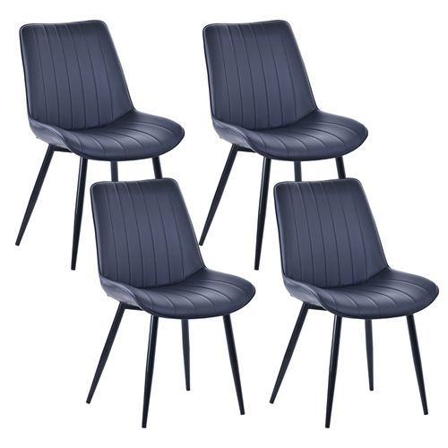 Lot de 4 chaises salle à manger, idéal pour le salon ou la cuisine — dimensions 53 × 62.5 × 88 cm