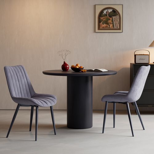 Lot de 2 chaises salle à manger, idéal pour le salon ou la cuisine — dimensions 53 × 62.5 × 88 cm