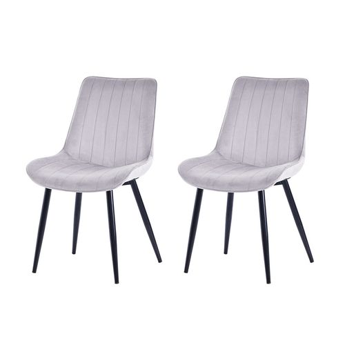 Lot de 2 chaises salle à manger, idéal pour le salon ou la cuisine — dimensions 53 × 62.5 × 88 cm