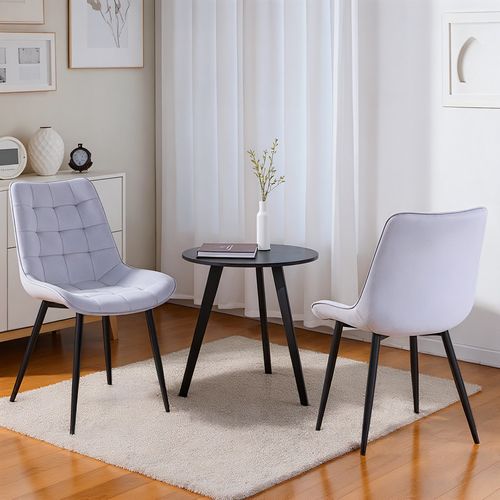 Lot de 2 chaises salle à manger, idéal pour le salon ou la cuisine — dimensions 53 × 62.5 × 88 cm