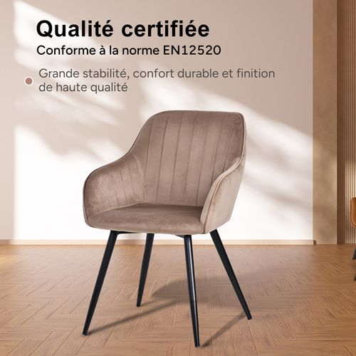 Lot de 2 chaises salle à manger et cuisine, bureau – Confortable 58×63×81 cm