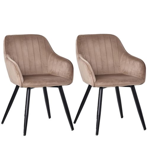 Lot de 2 chaises salle à manger et cuisine, bureau – Confortable 58×63×81 cm