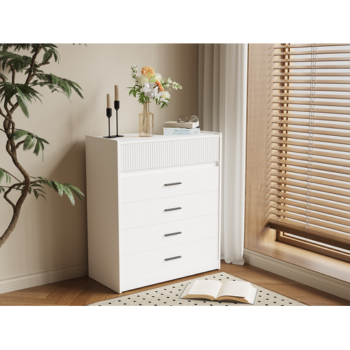 Commode 74 X 90 cm – Meuble De Rangement Avec 6 Tiroirs Spacieux Et Surface Facile à Nettoyer