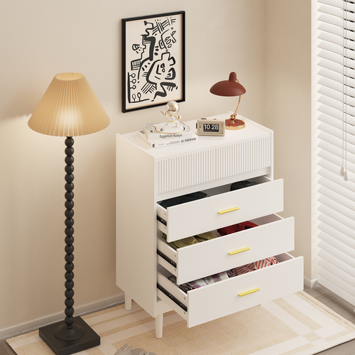 Commode 74 X 90cm – Meuble De Rangement Moderne Avec 5 Tiroirs Spacieux Et Surface Facile à Nettoyer