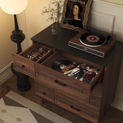 Commode 75×40×87cm–Meuble De Rangement Moderne Avec 8 Tiroirs Spacieux Et Surface Mélaminée Durable