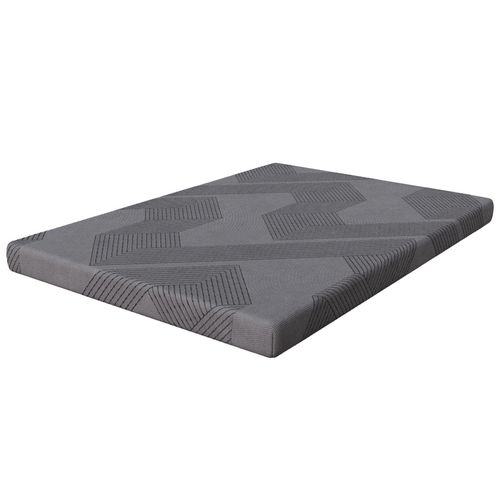 Surmatelas 180x200x8 cm, mousse HR et mousse à mémoire de forme, Housse amovible