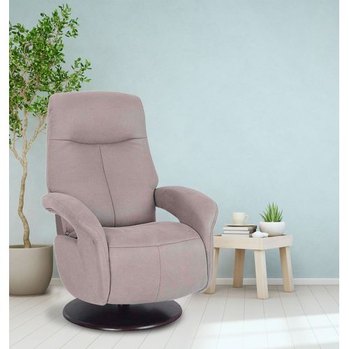 Fauteuil De Relaxation Manuel - Microfibre - Tharros - Microfibre Gris