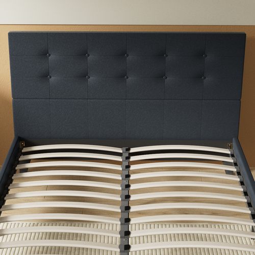 Lit 160x200 Cm avec Tête de Lit Simili-cuir Noir