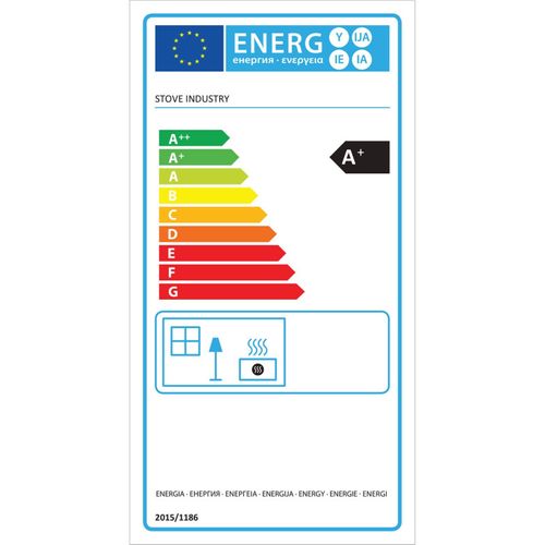 Poêle à Granules Marina 13 Etanche Sortie Dessus + Conduit Ventouse - Blanc