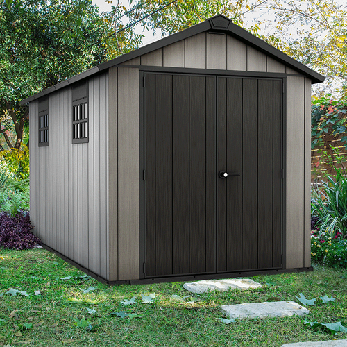 Abri De Jardin En Résine Keter 10m² - Oakland Brossium® 7513 - Gris