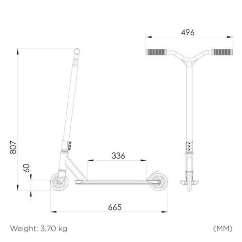 Trottinette Str Trick Scooter Hood Neon
