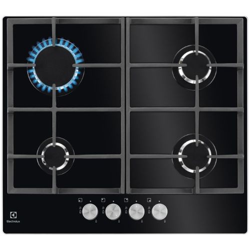 Plaque Gaz Encastrable Egg6426sk Noir 59 Cm Gaz 4 Foyers