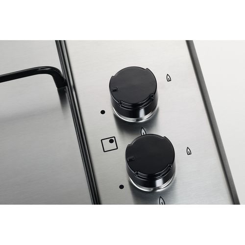 Plaque Gaz Encastrable Egs6414x Acier Inoxydable Gaz 4 Foyers