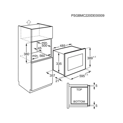 Micro-ondes Encastrable - 25l - 900w - Grill - Inox - Cms4253emx
