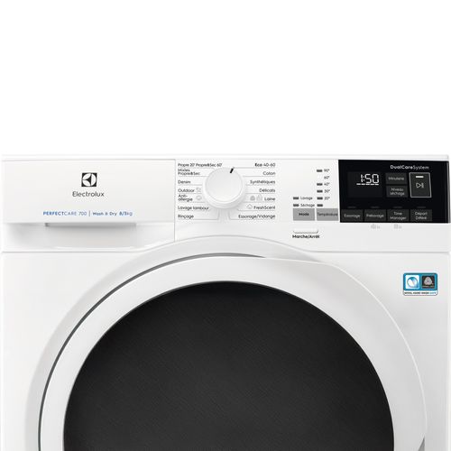 Lave-linge hublot séchant ELECTROLUX EW7W4856SP 8/5kg Blanc